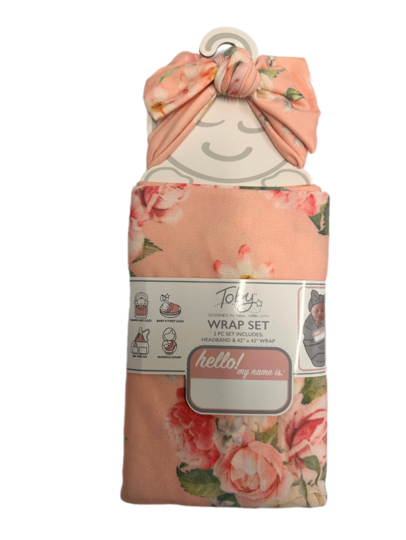 Marabelle Floral Headband & Wrap Set