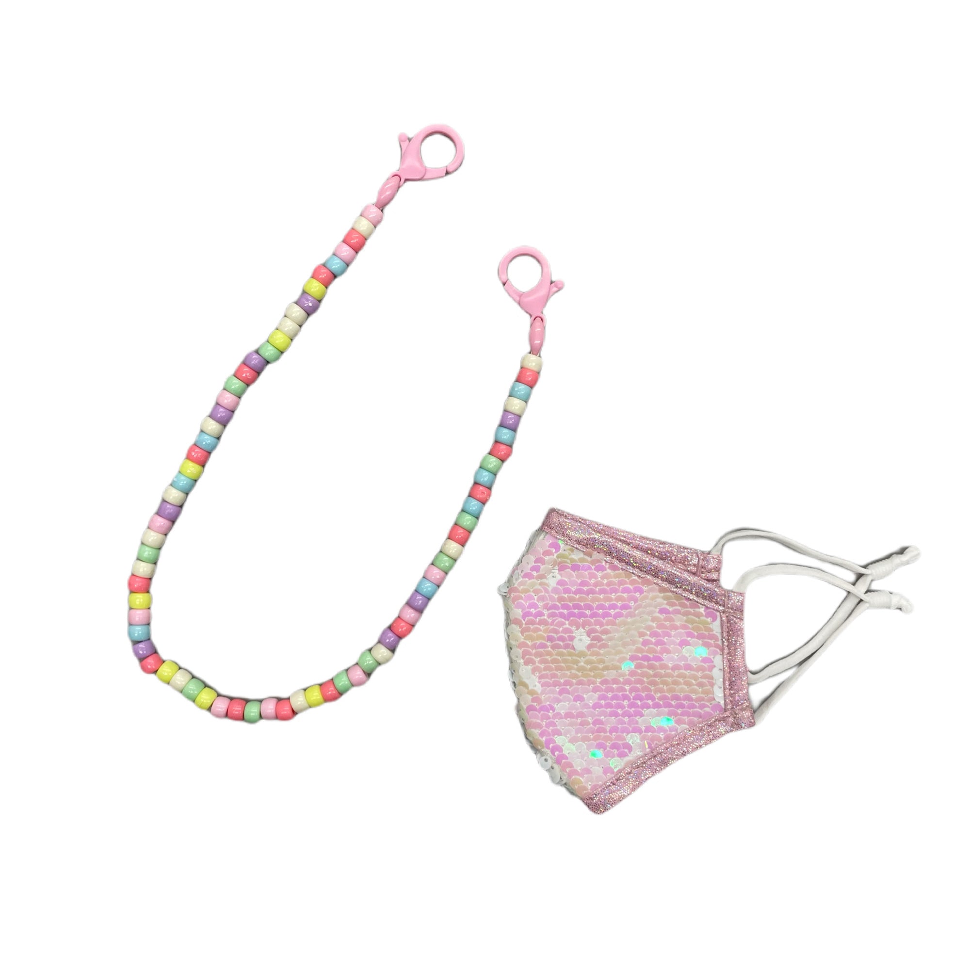 Angel Face Iridescent Sequin & Beaded Necklace Set – Toby & Company