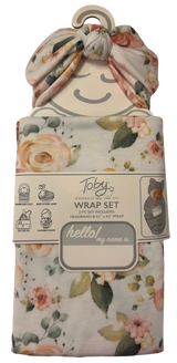Rosalia Floral Headband & Wrap Set