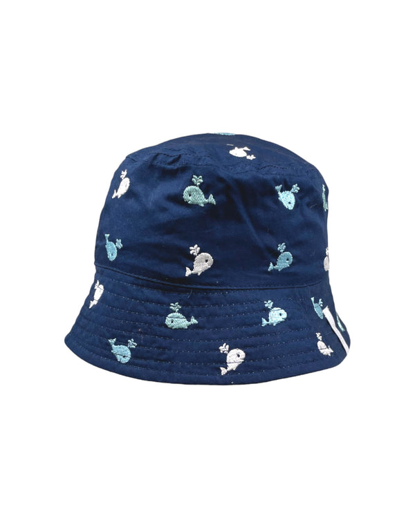 WHALE EMBROIDERED BUCKET HAT