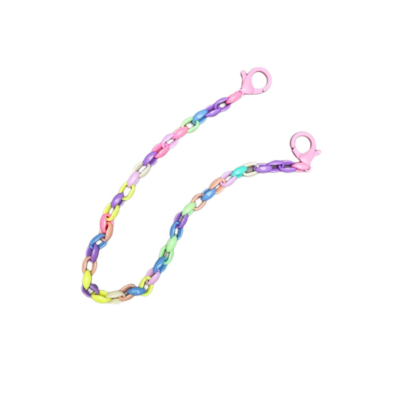 Angel Face Pastel Rainbow & Chain Necklace Mask
