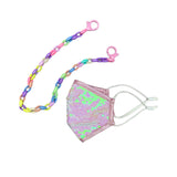 Angel Face Iridescent Sequin & Chain Necklace Mask